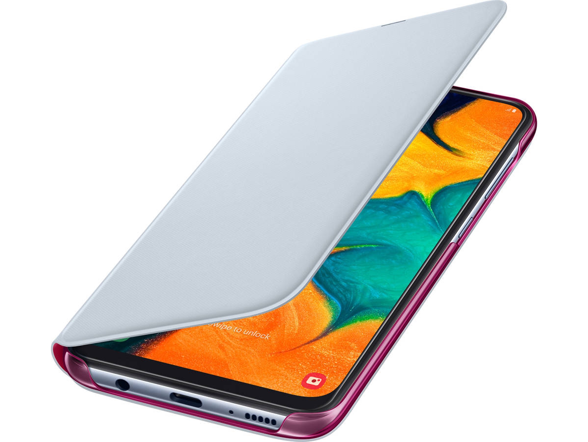 Funda SAMSUNG Wallet Galaxy A30 Blanco