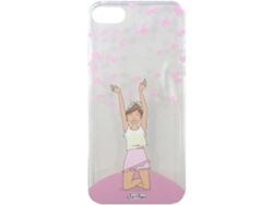 Carcasa iPhone SE, 5, 5s CLARILOU Hearts Rosa
