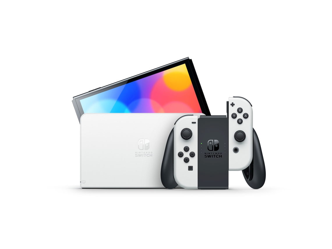 Consola Nintendo Switch Modelo OLED (64 GB - Blanca)