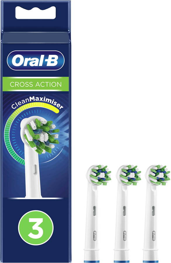 Cabezales de Recambio ORAL-B Cross Action Blanco (3 unidades)