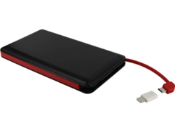 Powerbank MYWAY MWCHP0096 (8000 mAh - 1 USB - MicroUSB + Lightning - Negro)