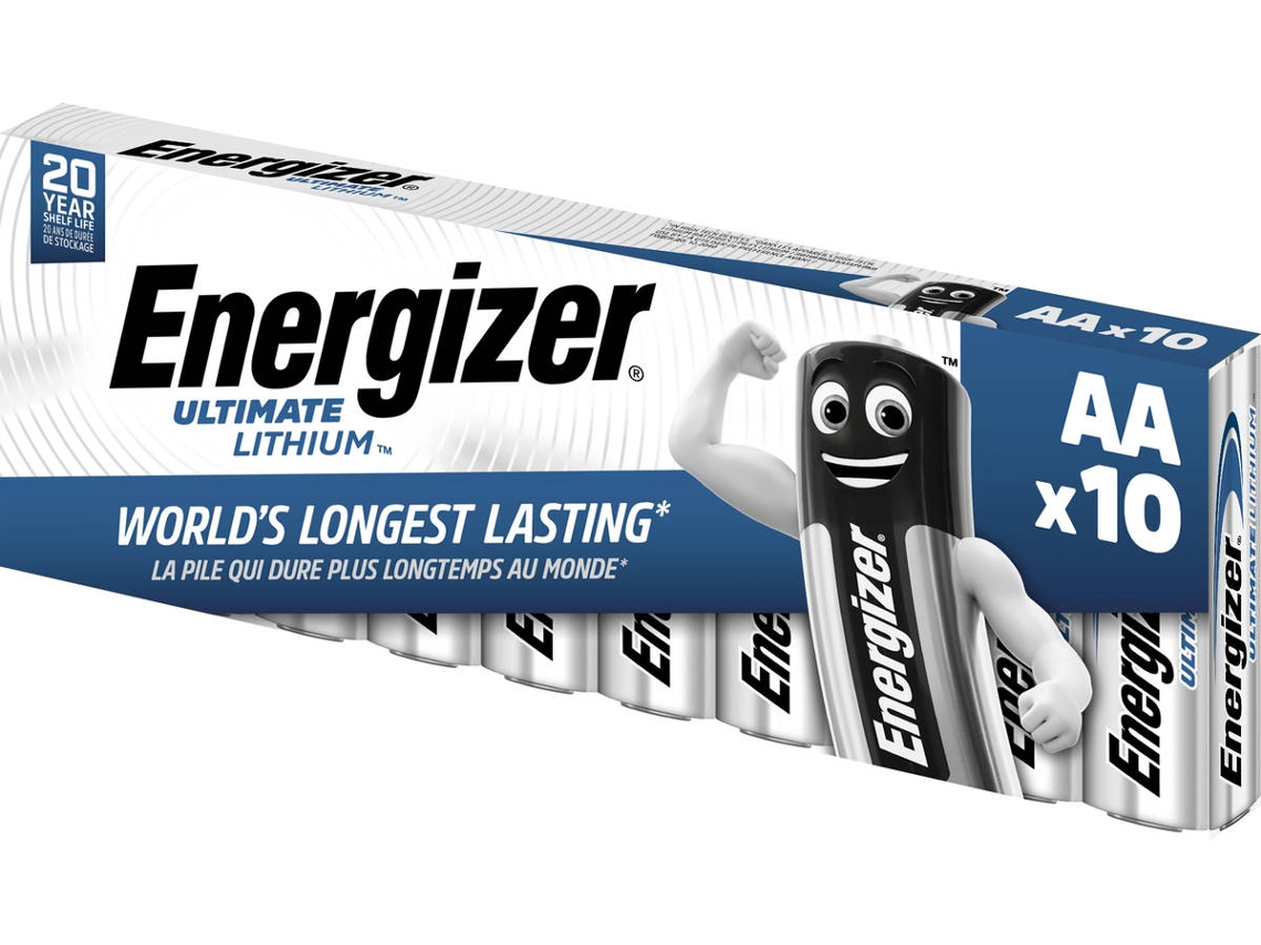 Pilas ENERGIZER Ultimate Litio L91 AA (10 unidades)