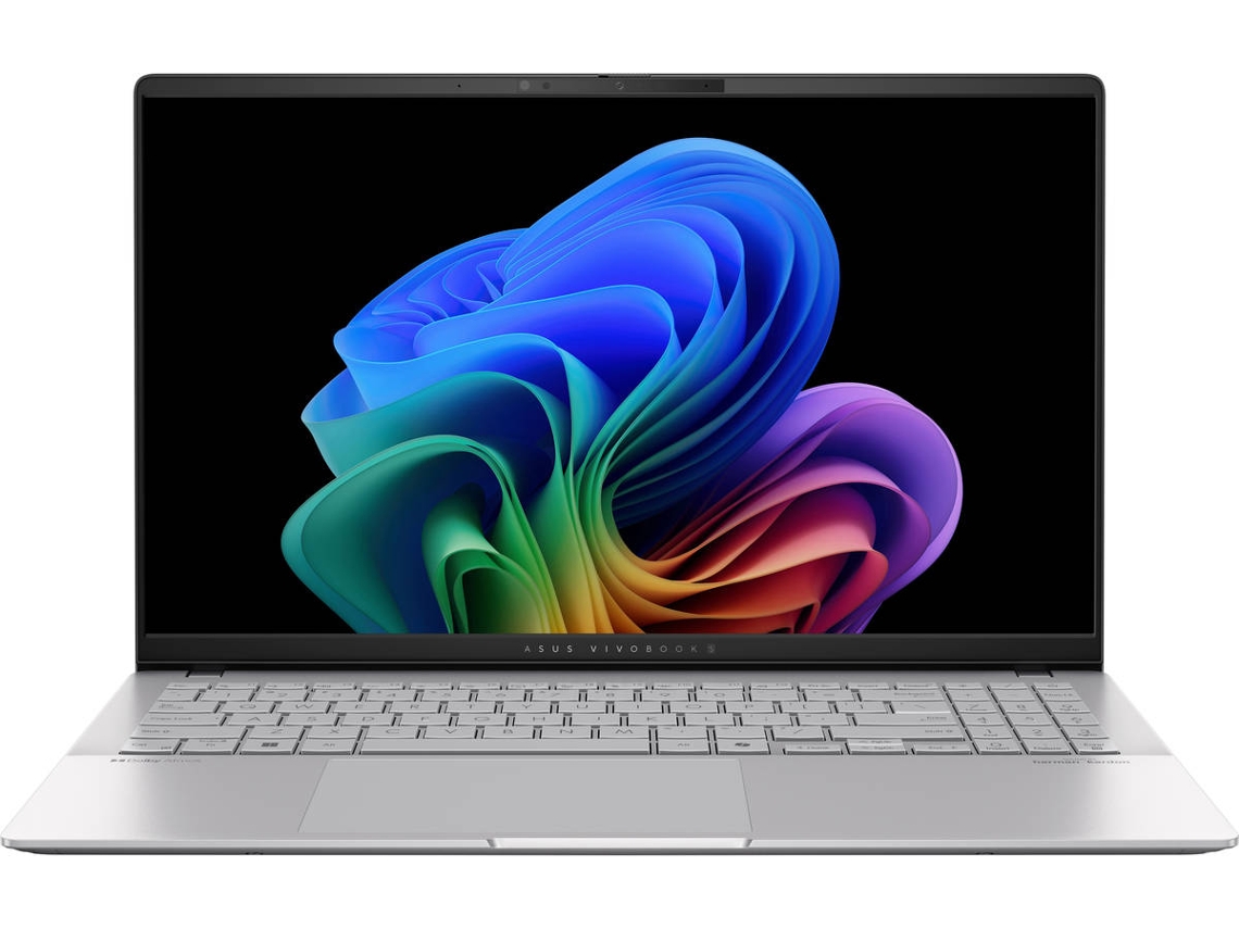 Portátil ASUS Vivobook S 15 S5507QA-MA001W (15.6'' - Qualcomm Snapdragon X1E-78-100  - RAM: 32 GB - 1 TB SSD - Qualcomm Adreno - Teclado Qwerty Español)