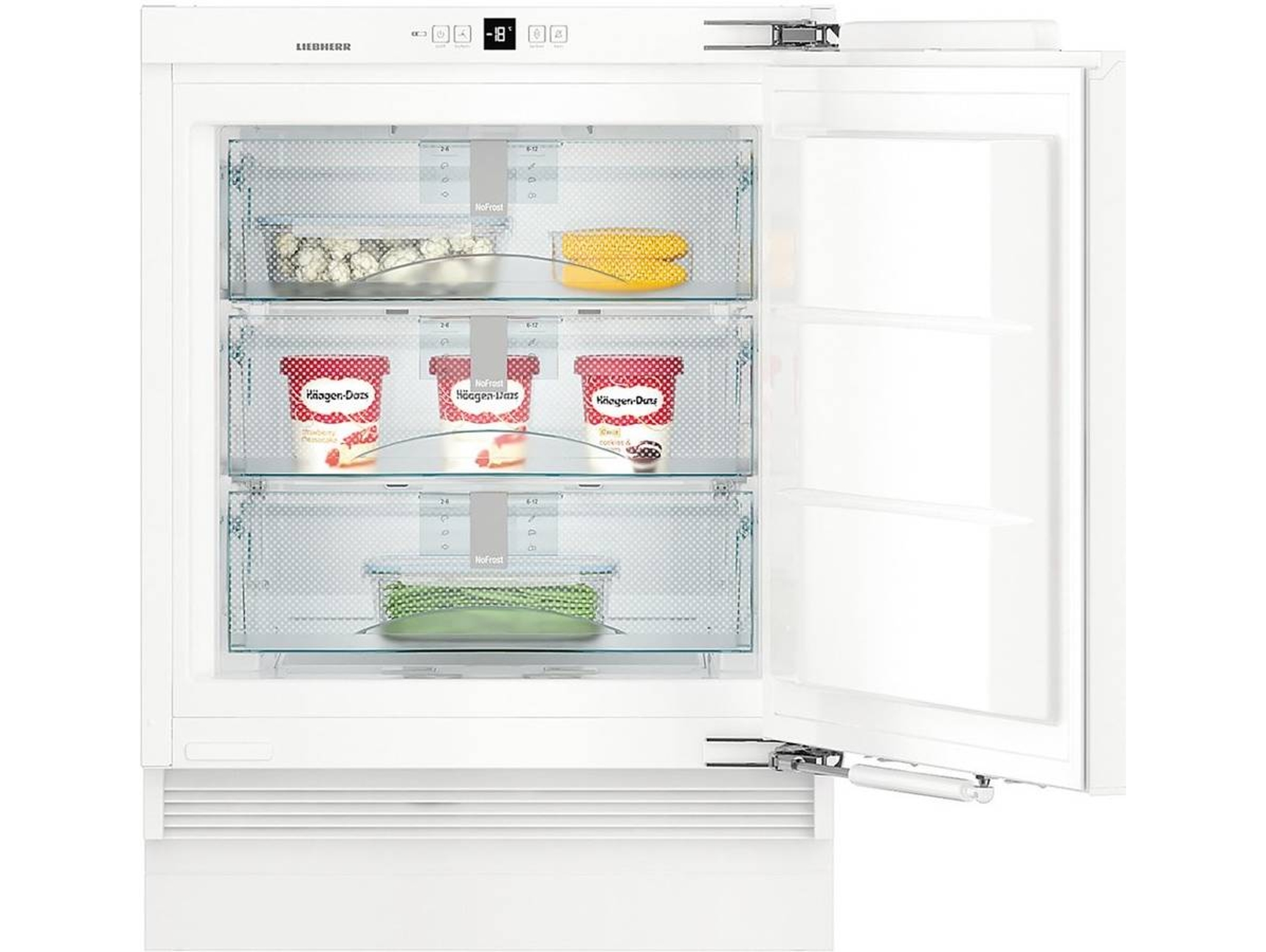 Congelador Vertical Integrable LIEBHERR SUIGN 1554 (No Frost - 82 cm - 79 L - Blanco)