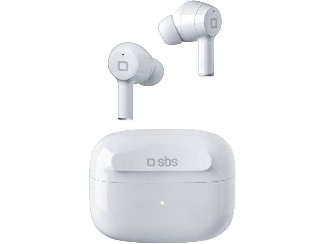 Auriculares Bluetooth True Wireless SBS Twin Ice (In Ear - Micrófono - Blanco)