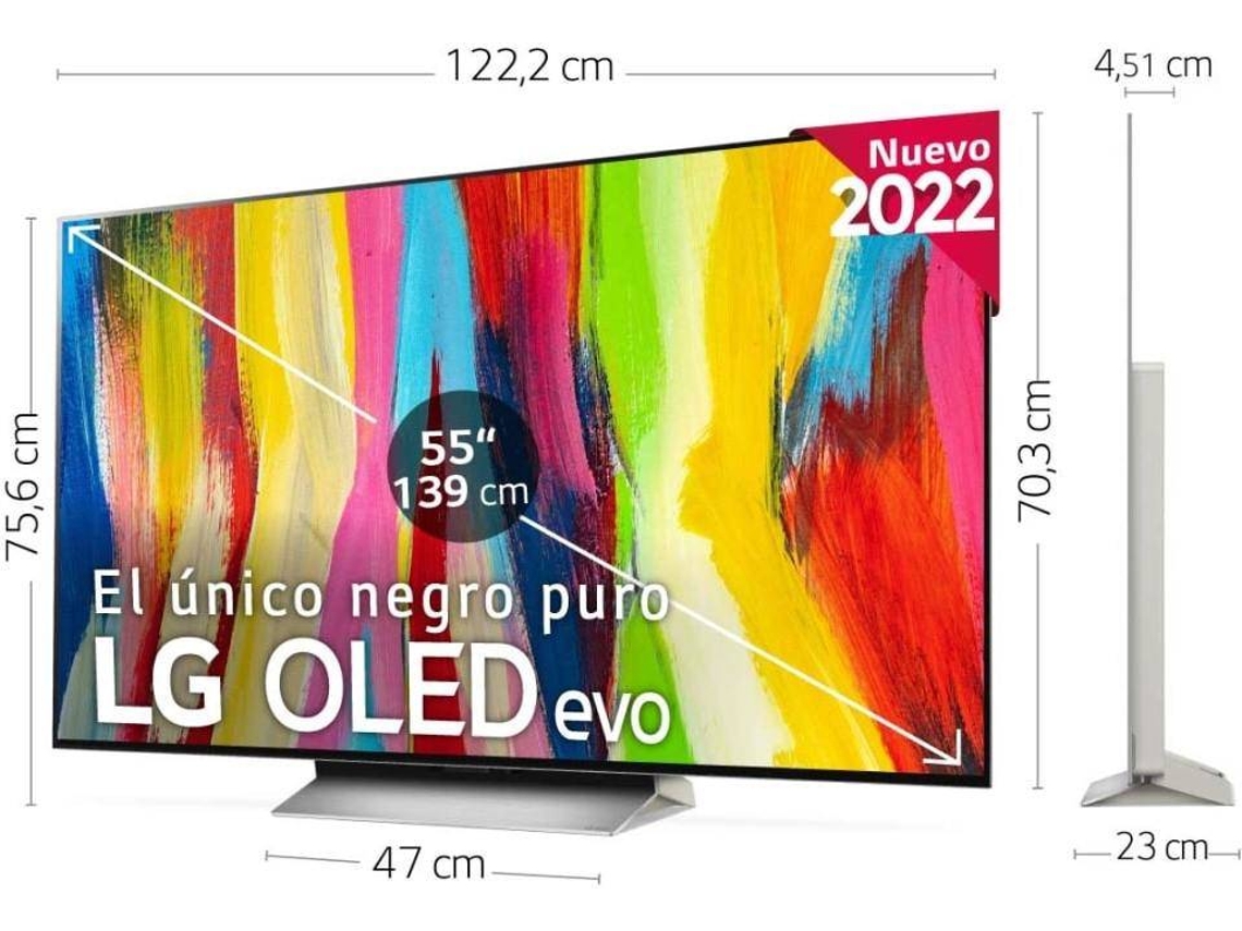 TV LG OLED55C25LB (OLED - 55'' - 140 cm - 4K Ultra HD - Smart TV)