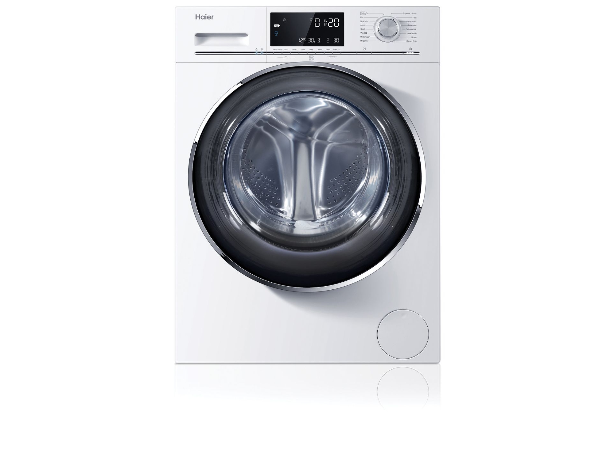 Lavadora HAIER HW 120- B14686 (12 kg - 1400 rpm - Blanco)