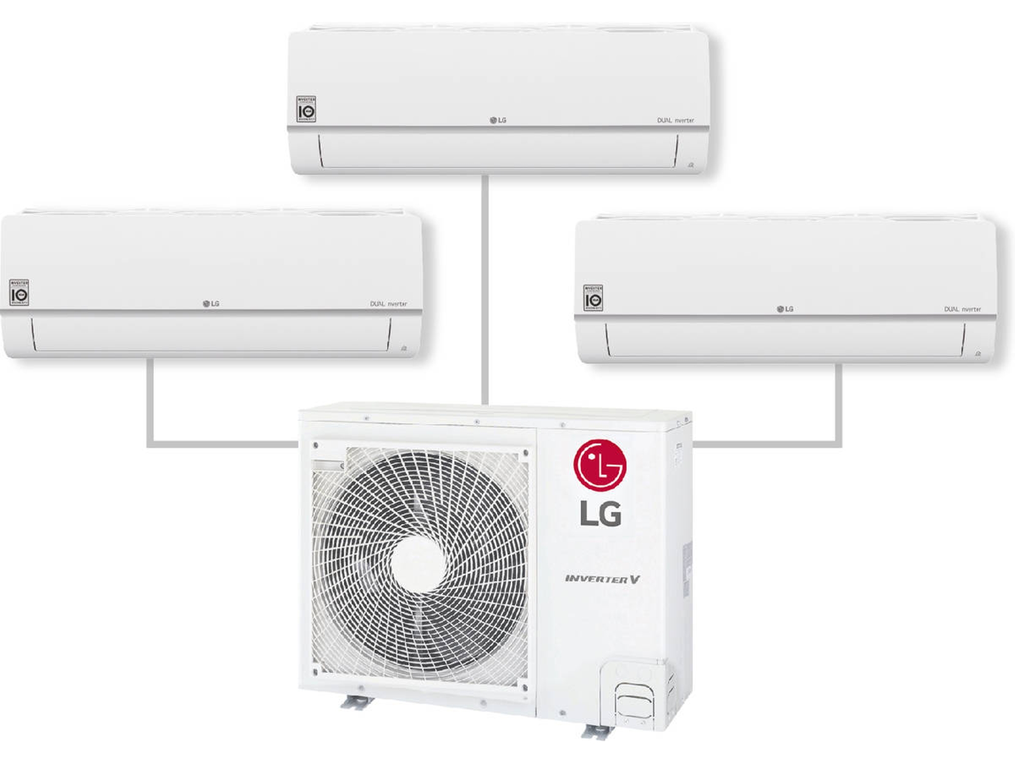 Aire Acondicionado LG 3ML9912C32.SET (14+14+24 m² - 5335 Frig/h - Gris)