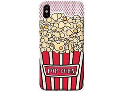 Carcasa iPhone X, XS BENJAMINS Pop Art Pop Corn Rojo