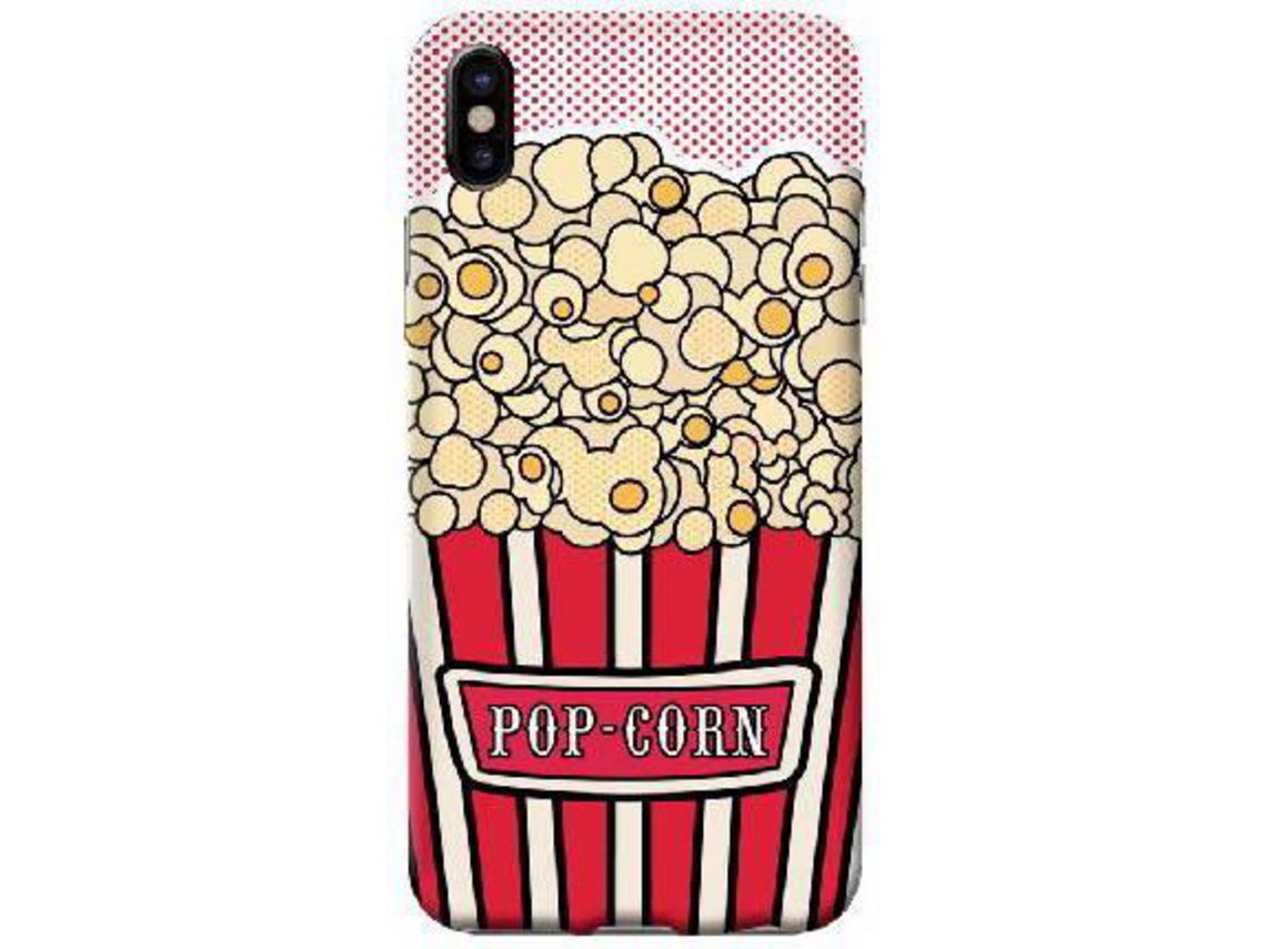 Carcasa iPhone X, XS BENJAMINS Pop Art Pop Corn Rojo