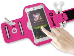 Armband para telemóvel até 4.7'' MUVIT com Funda Rosa