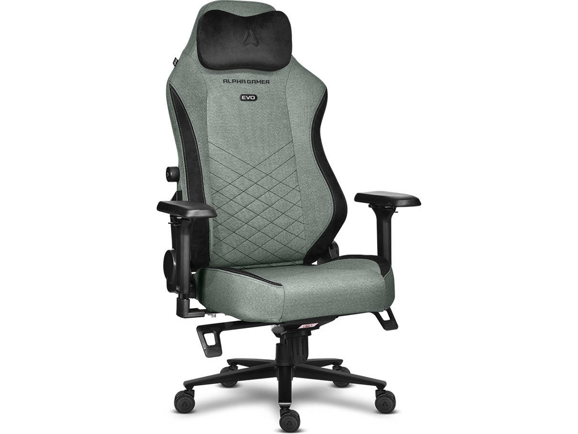 Silla Gaming ALPHA GAMER Alegra Evo Fabric (Sage Green)