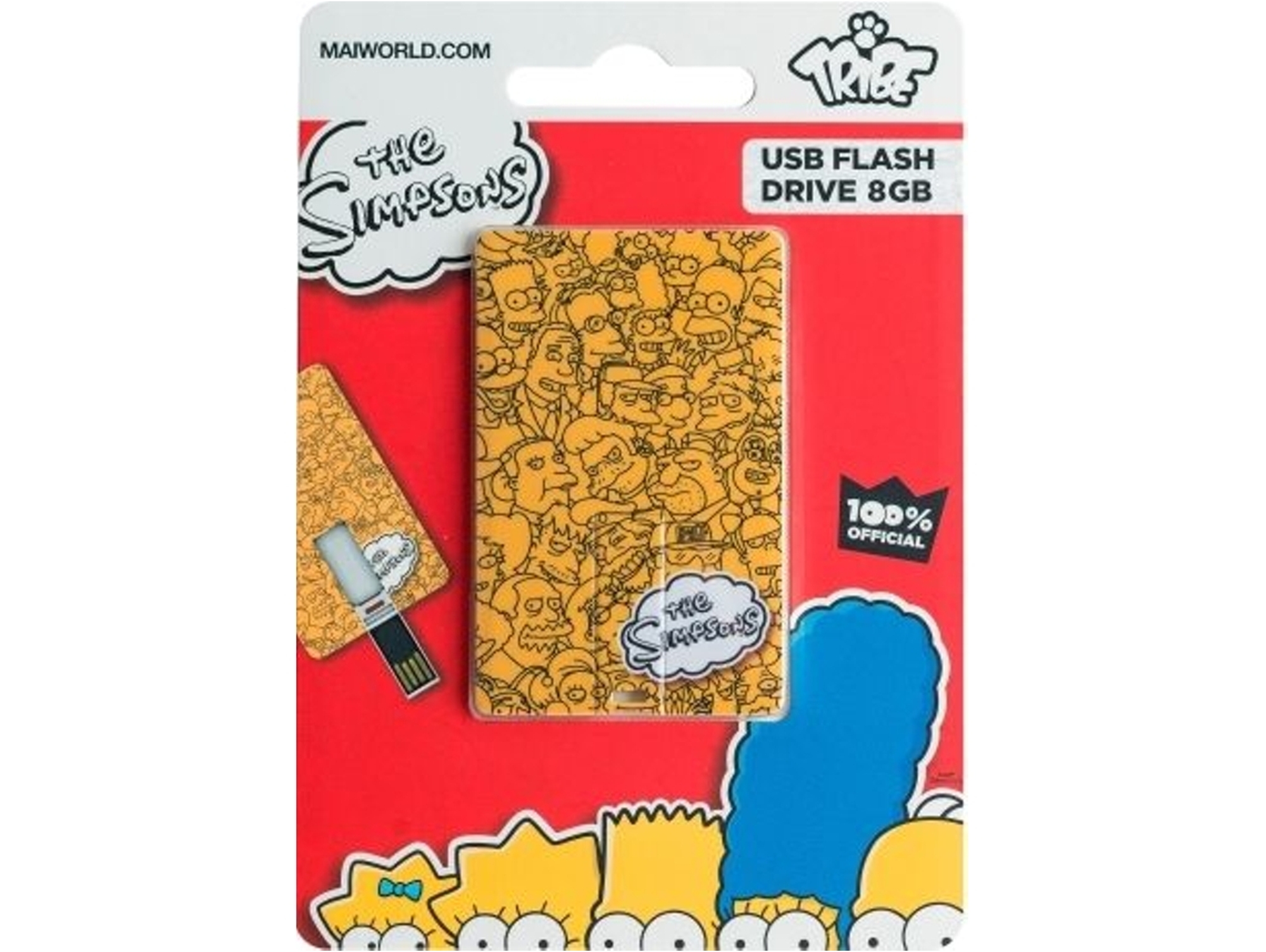 Pendrive USB Card 8 GB - TRIBE Simpsons Logo