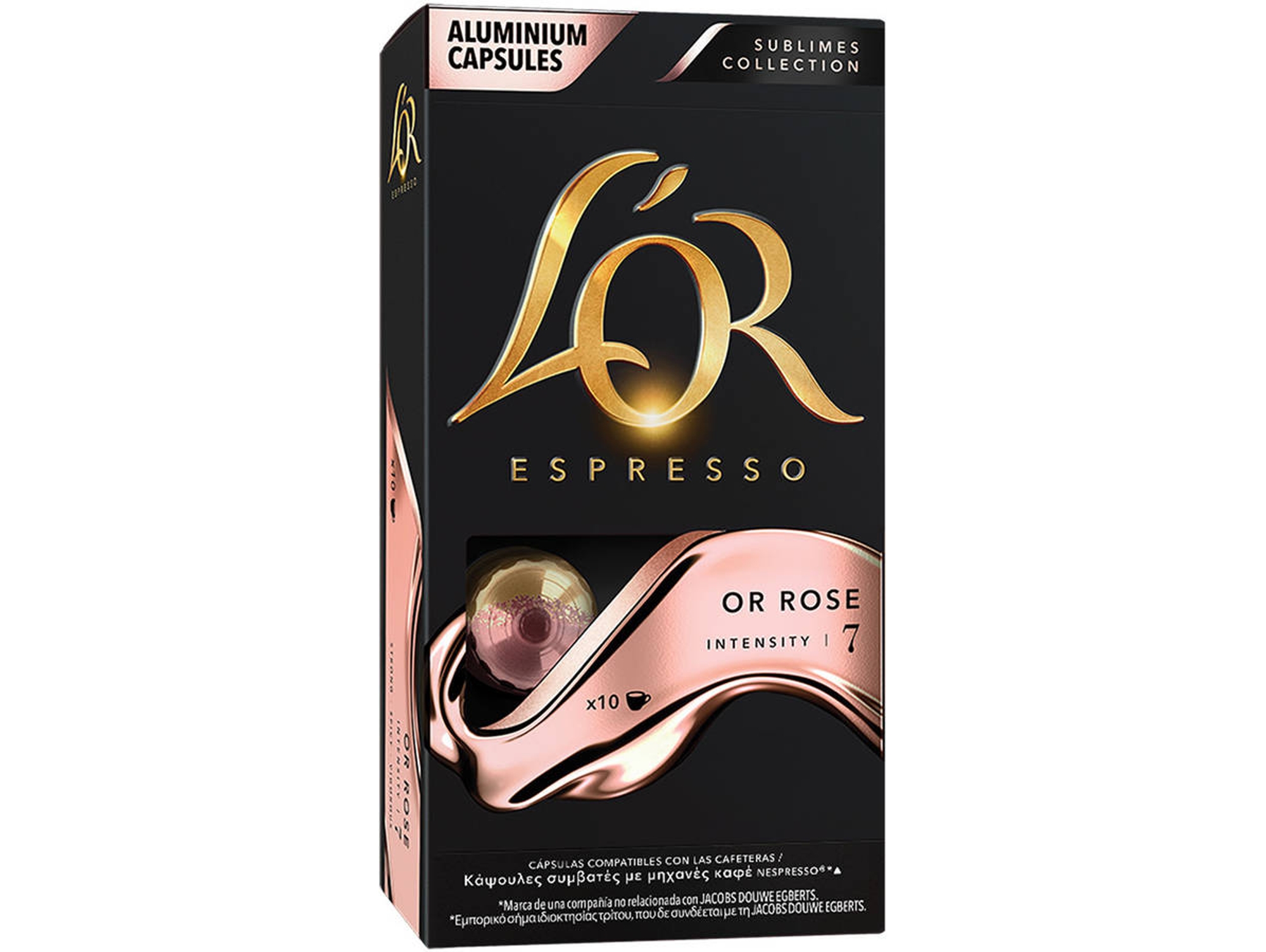 Cápsulas de café L'OR Sublimes Collection café Or Rose (Pack de 10)