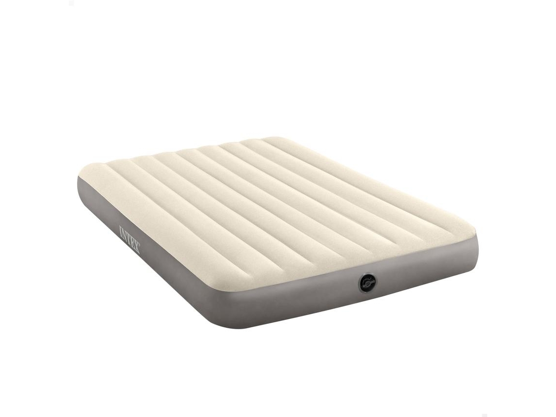 Colchón Hinchable INTEX Dura-Beam Standard Single-High Crema Vinilo (152 x 203 x 25 cm)
