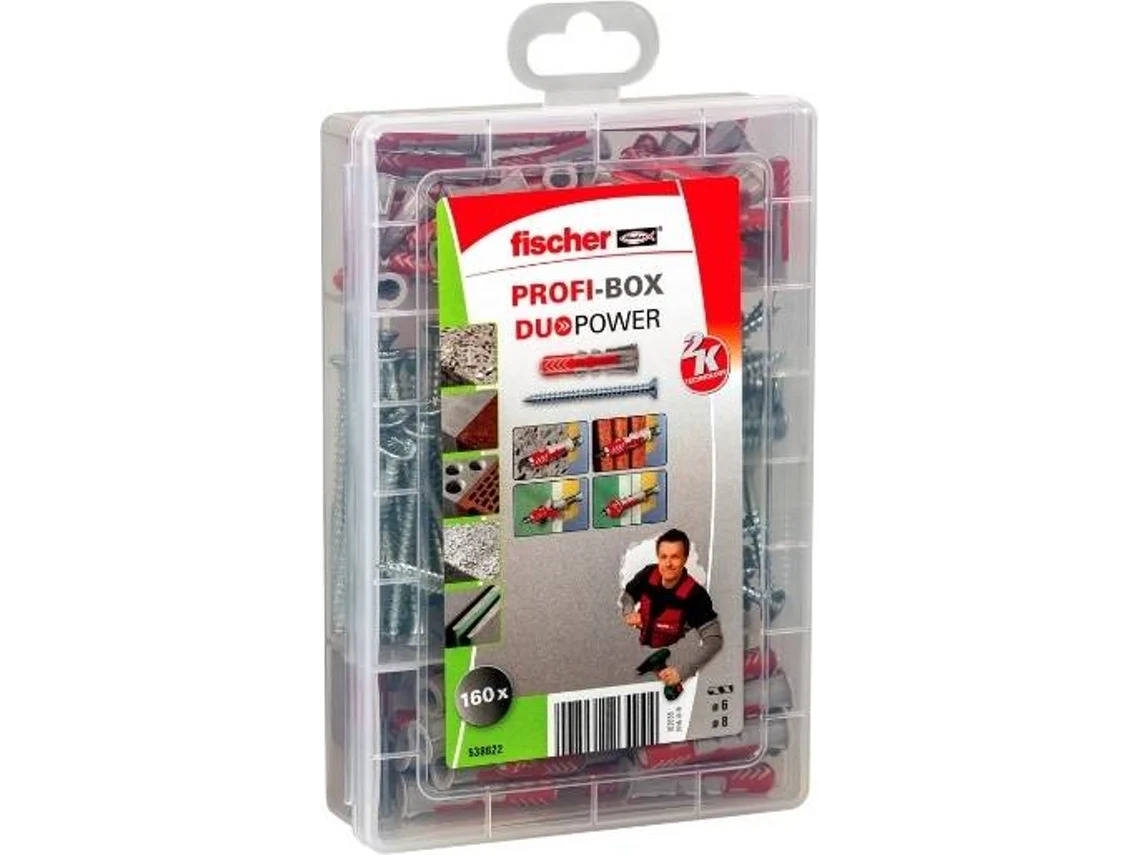 Profi-Box DuoPower + Tornillos FISCHER 6/8 - 160 (NV)
