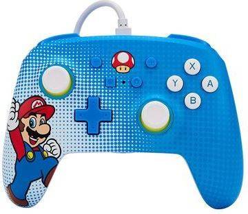 Mando Nintendo Switch POWER A Mario Pop Art (Nintendo Switch - Azul)