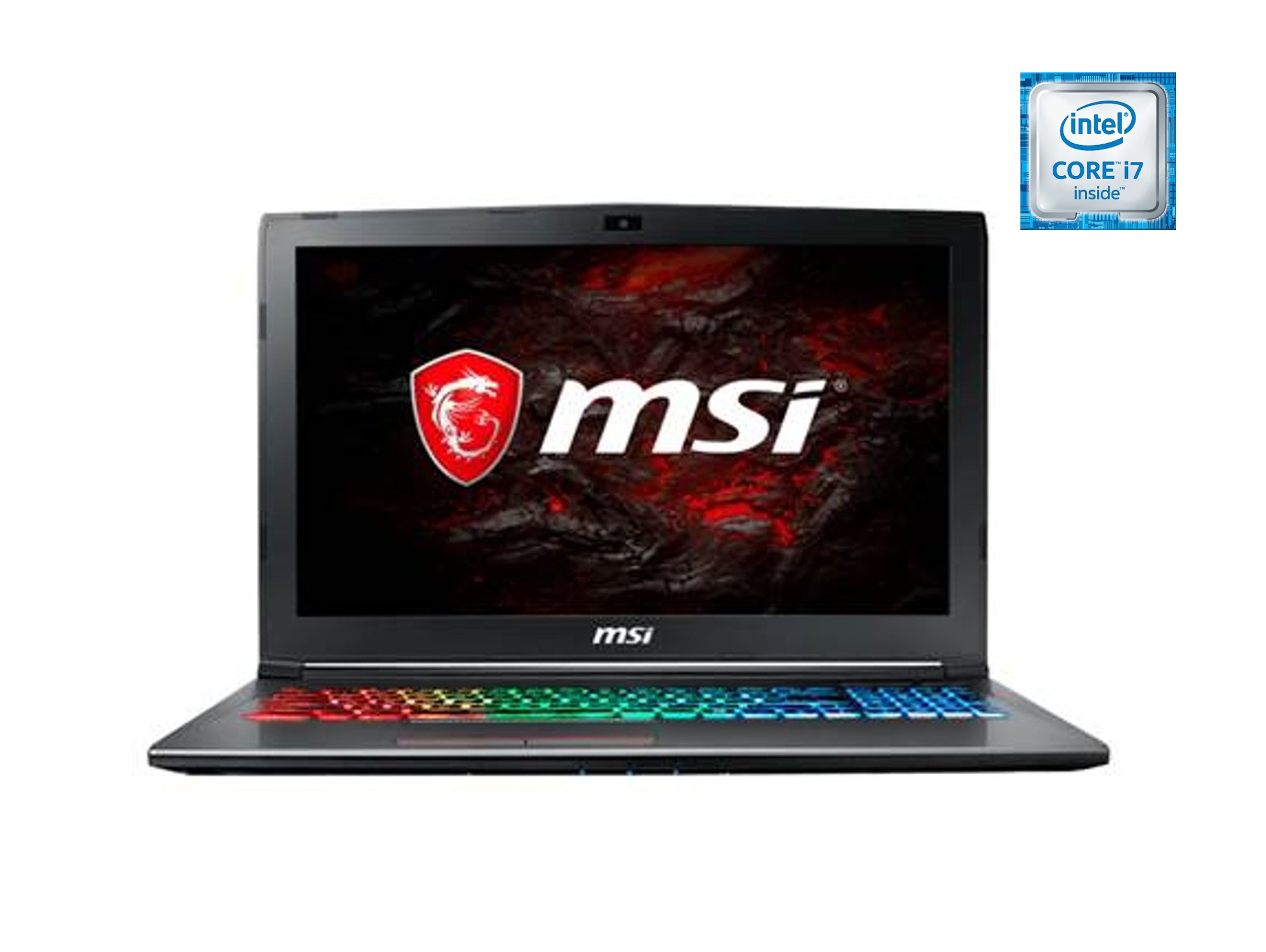 Portátil Gaming MSI GF72 7RE-1055 (Intel Core i7-7700HQ - NVIDIA GeForce GTX 1050 Ti - RAM: 16 GB - 1 TB HDD + 256 GB SSD - 17.3'')