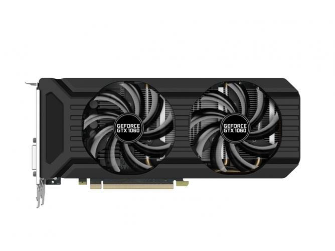 Tarjeta Gráfica PALIT GeForce GTX 1060 Dual (NVIDIA - 6 GB DDR5