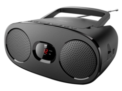 Radio Boombox c/ Lector CD MUSE RD 306 (Negro - Analógico - AM/FM - Pilas y Corriente)