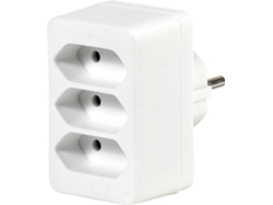 Adaptador VIVANCO 3 EU sin interruptor M-3F (blanco)