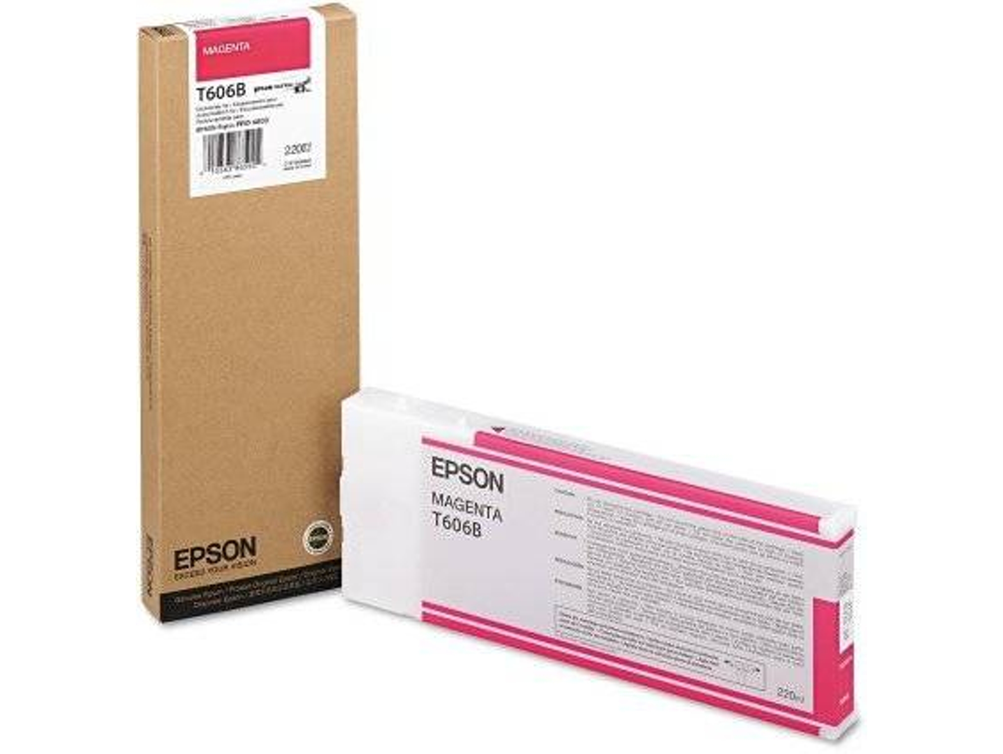 Cartucho de tinta original EPSON, T606B 220 ml, Magenta, C13T606B00