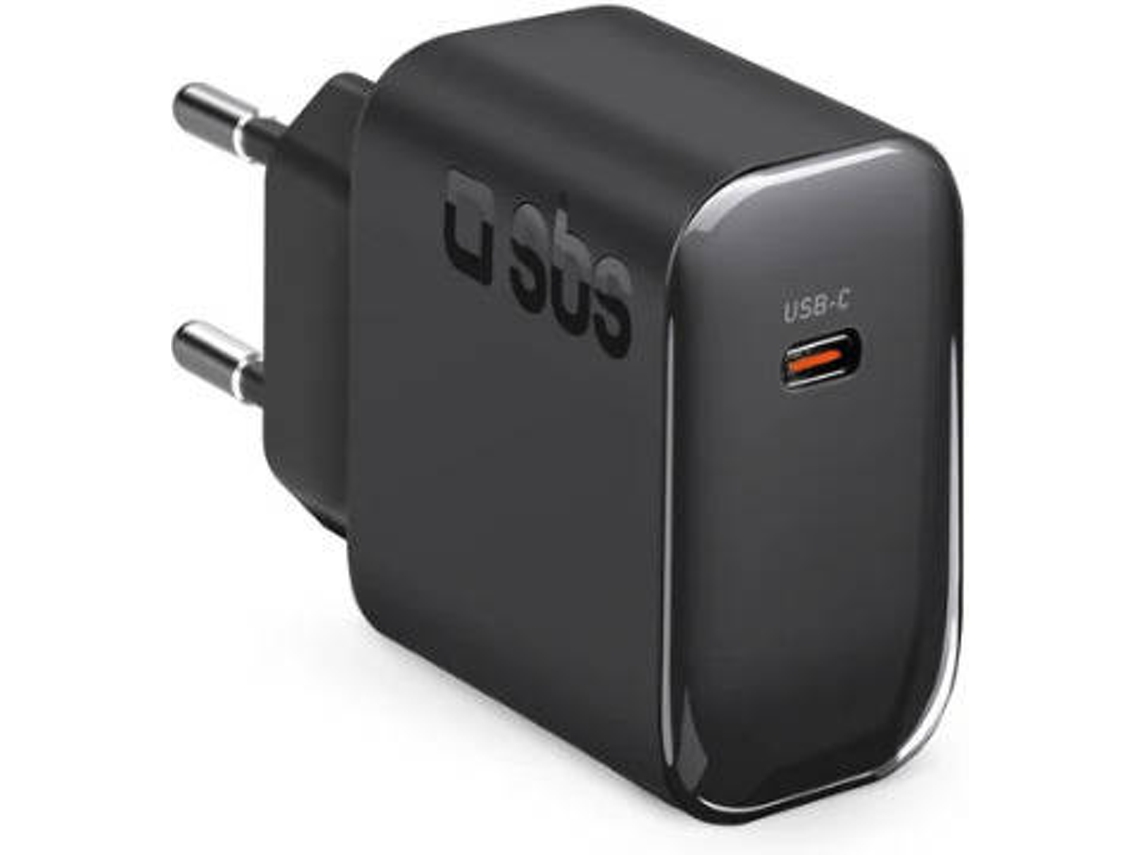 Cargador de pared SBS USB-C (45W - Negro)