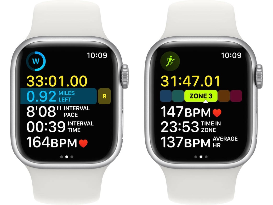 APPLE Watch Series GPS 41 mm Plata con Correa Deportiva Blanco Worten  Canarias