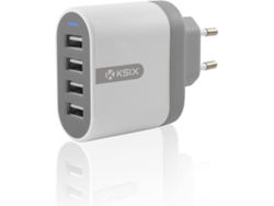 Cargador Adaptador KSIX BXCDU4 Blanco