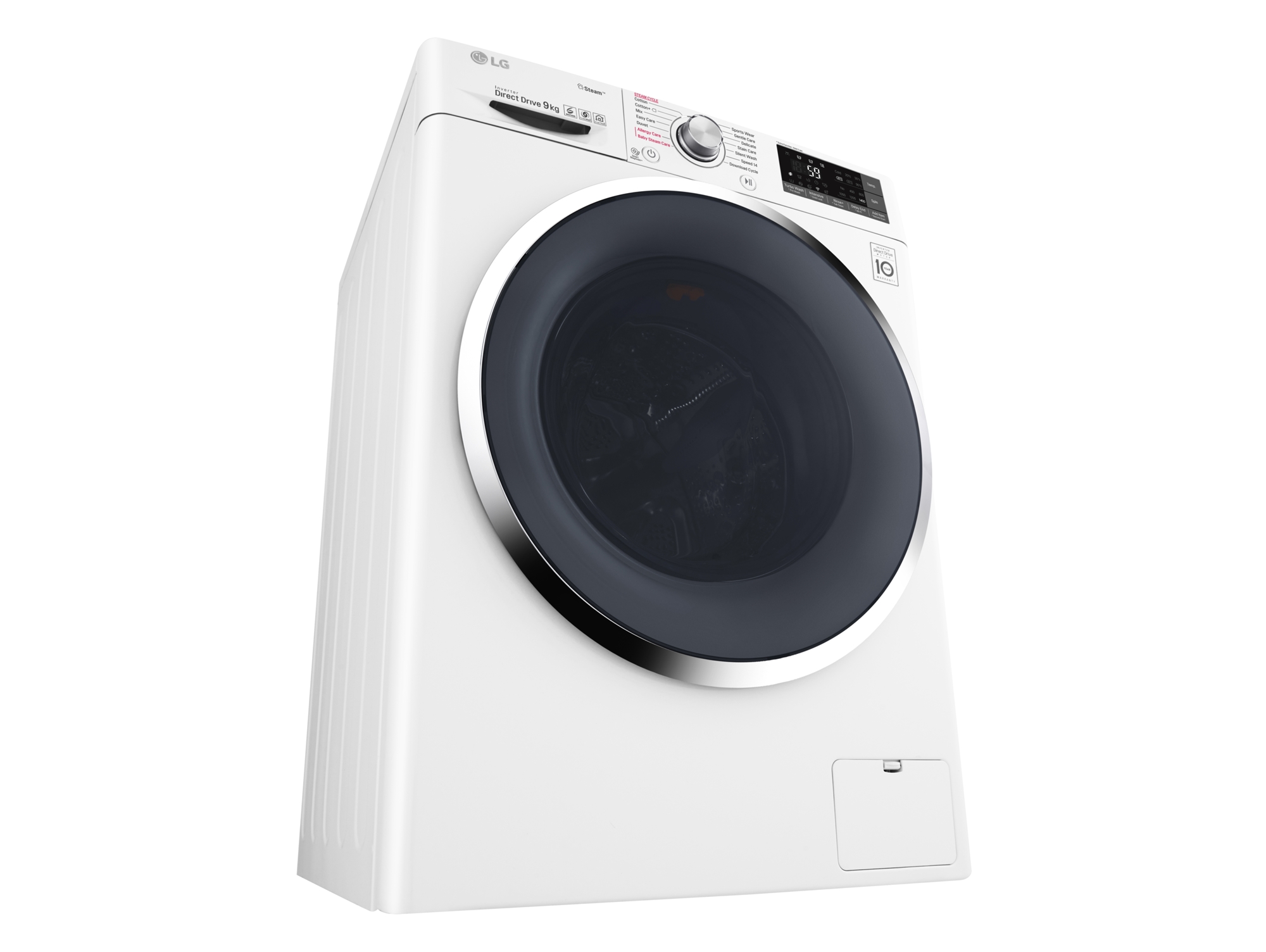 Lavadora LG F4J7JY2W (10 kg - 1400 rpm -  Blanco)