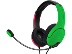 Auriculares PDP LVL40 con Cable para Nintendo Switch (Rosa y Verde)
