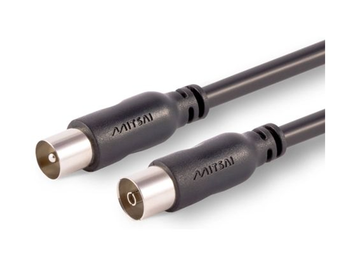 Cable MITSAI para Antena F-Type Satélite (M-M - 1.5 m)