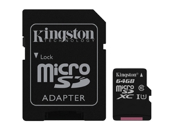 Tarjeta de Memoria KINGSTON CL10 UHS-I 64GB MicroSD
