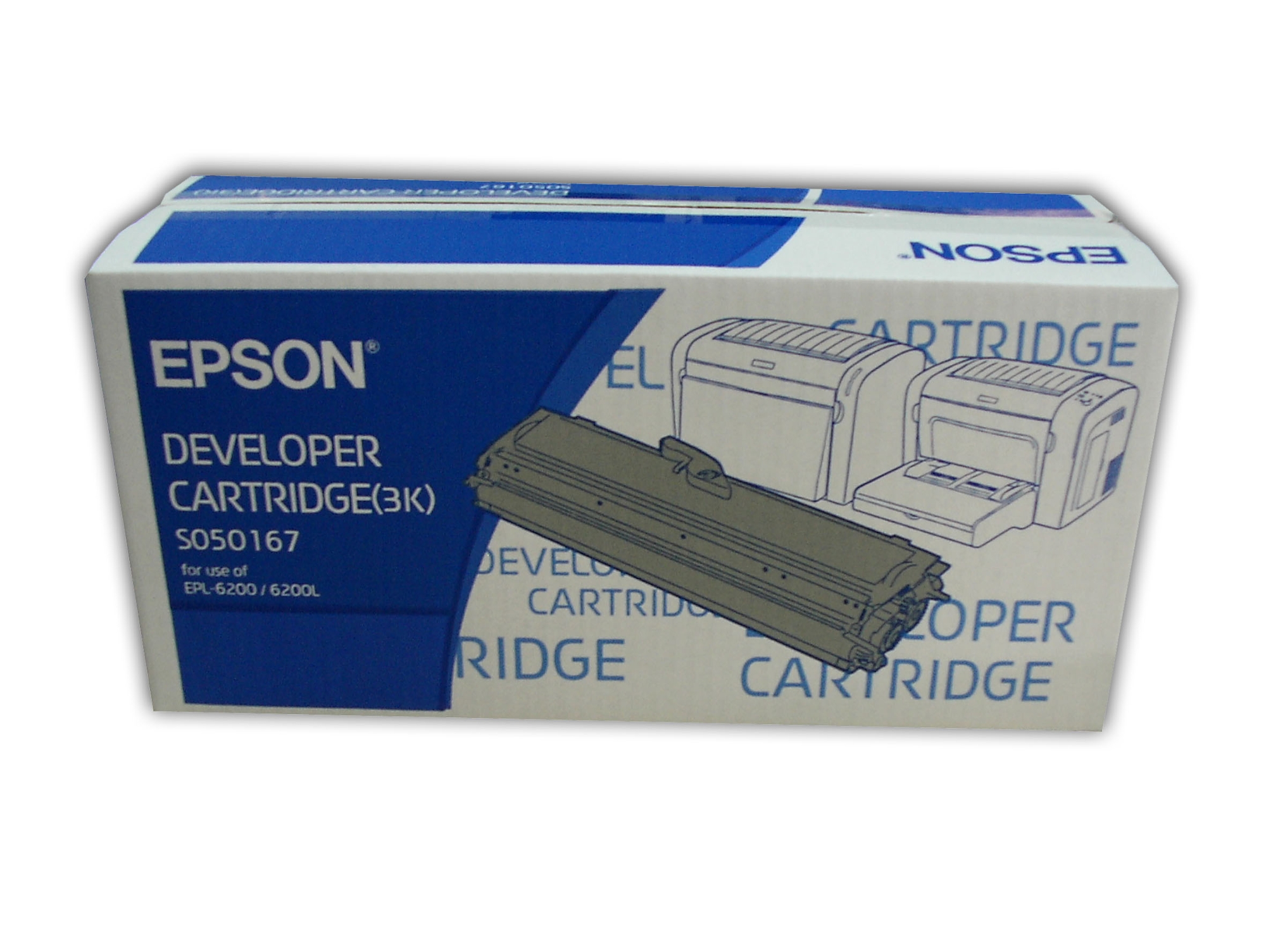 Cartucho de tóner original EPSON Negro C13S050167 , S050167 3000 páginas para EPL 6200, 6200DT, 6200DTN, 6200L, 6200N