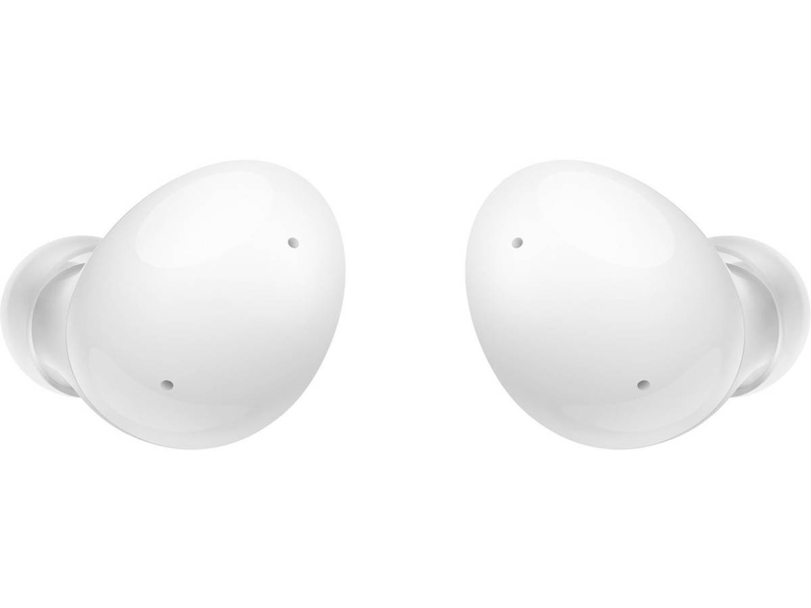 Auriculares Bluetooth True Wireless SAMSUNG Galaxy Buds 2 (In Ear - Micrófono - Blanco)
