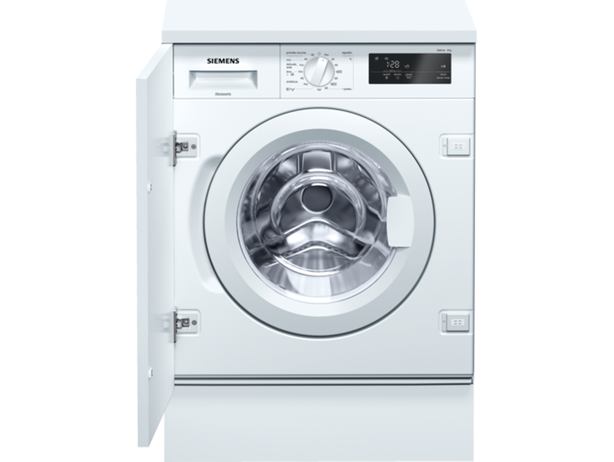 Lavadora Integrable SIEMENS WI12W320ES (8 kg - 1200 rpm - Blanco)