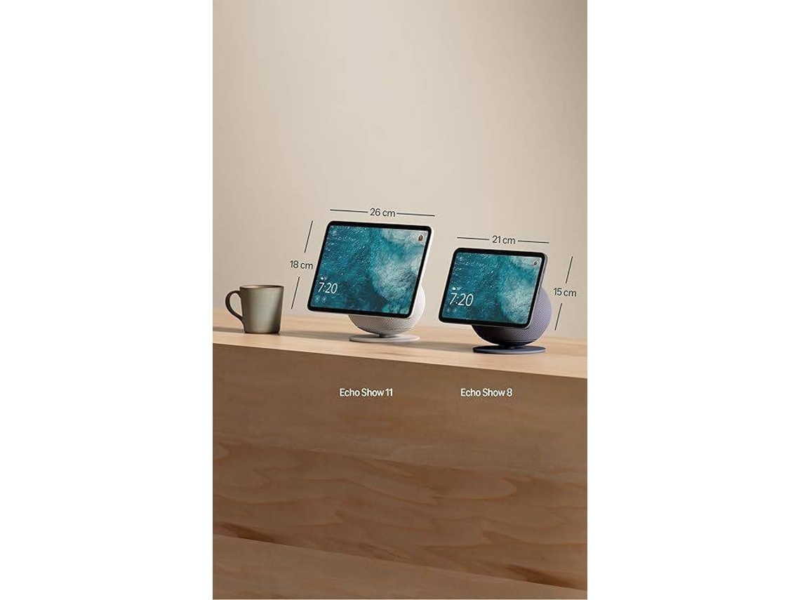 Assistente Virtual AMAZON Echo Show 8 Graphite (Alexa - Gris