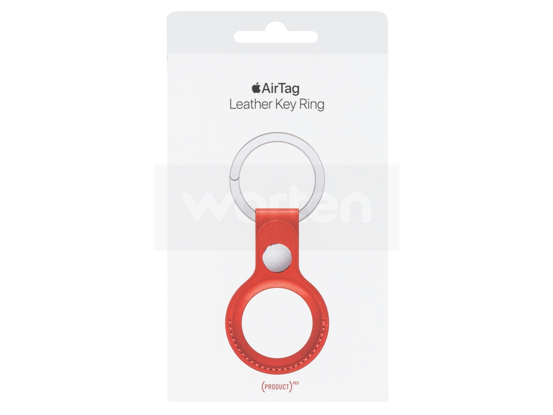 Llavero de piel para el AirTag APPLE Rojo