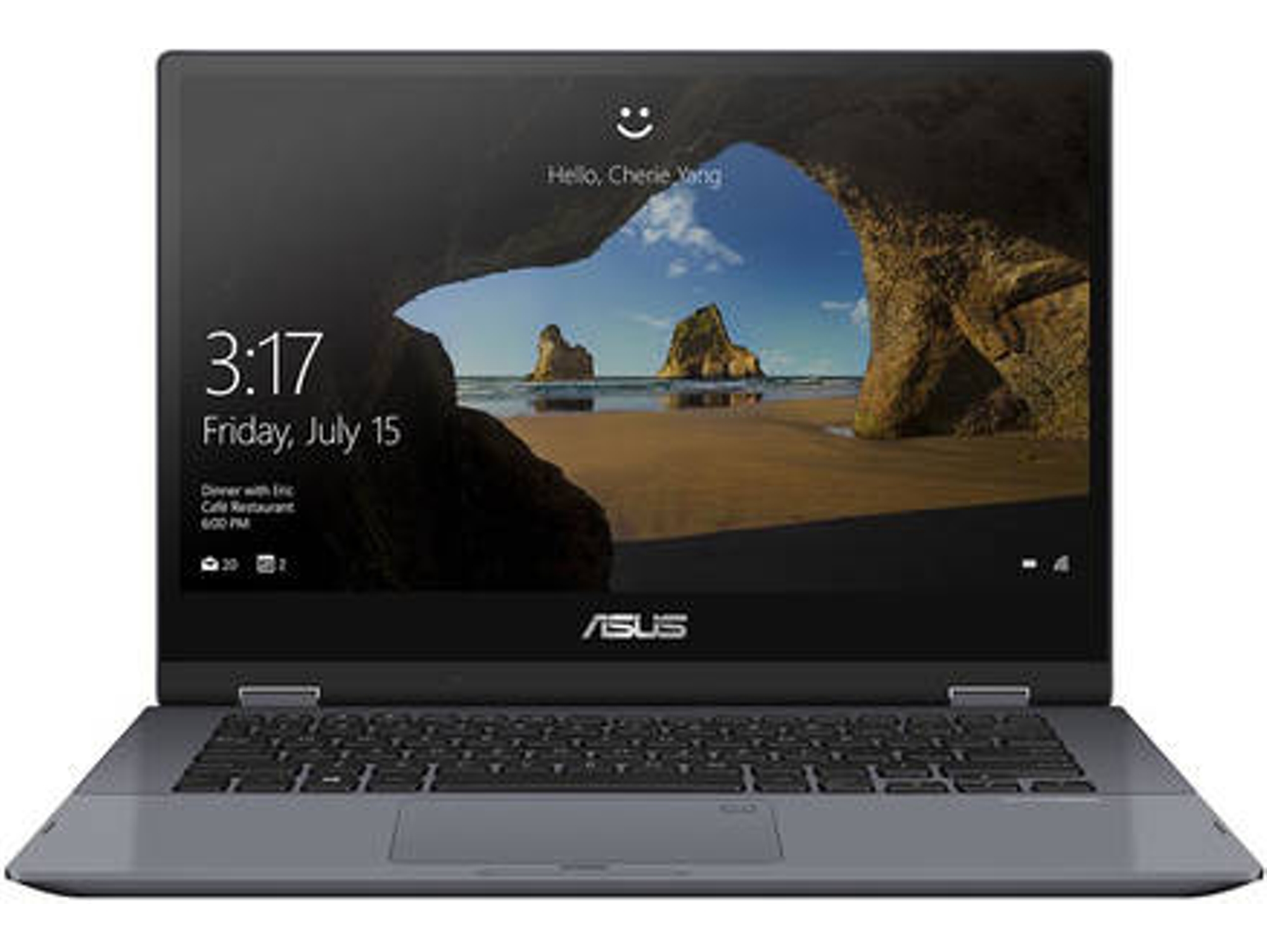 Portátil Convertible 2 en 1 ASUS VivoBook Flip - TP412UA-EC127T (14'' - Intel Core i3-7020U - RAM: 8 GB - 256 GB SSD - Intel HD 620)