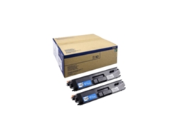 Pack 2 cartuchos de tóner original BROTHER TN900CTWIN Cian 6.000 páginas x 2