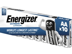 Pilas ENERGIZER Ultimate Litio L91 AA (10 unidades)