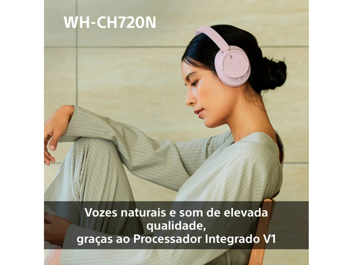 Auriculares Bluetooth SONY WH-CH720N (Over Ear - Micrófono - Noise