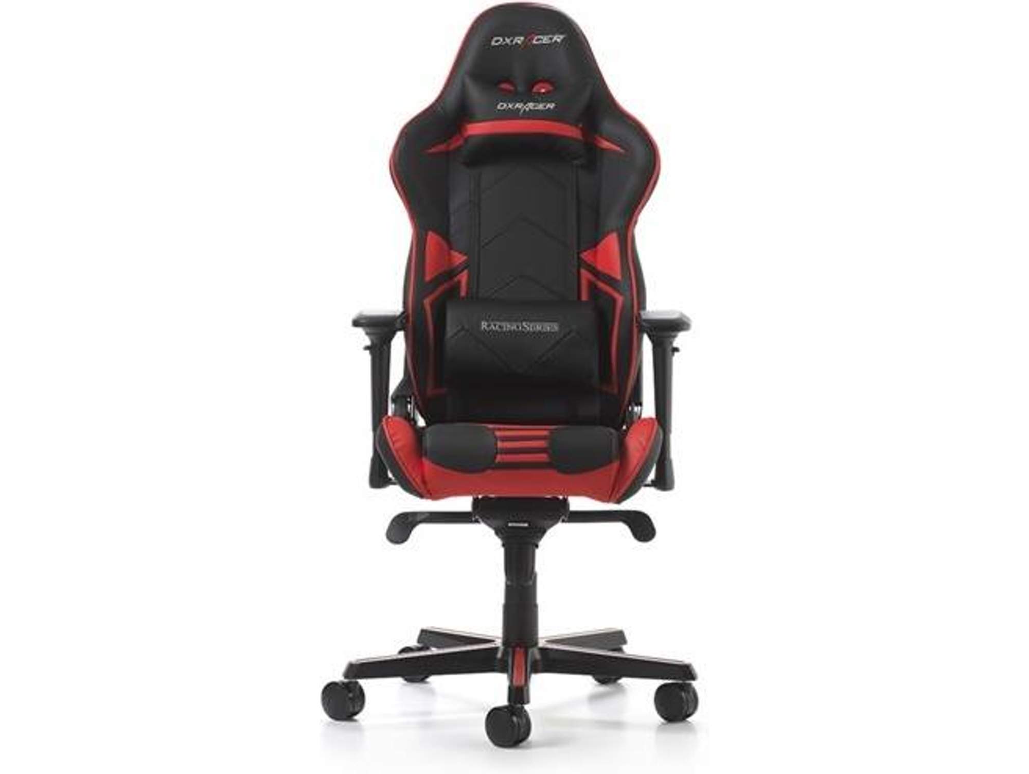 Silla Gaming DXRACER Racing Series Pro R131-NR (Hasta 113.4 kg - Elevador a Gas Clase 4 - Negro y Rojo)