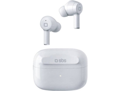 Auriculares Bluetooth True Wireless SBS Twin Ice (In Ear - Micrófono - Blanco)