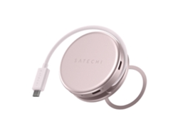 Adaptador SATECHI OntheGo 5 en 1 multipuerto (rosa)