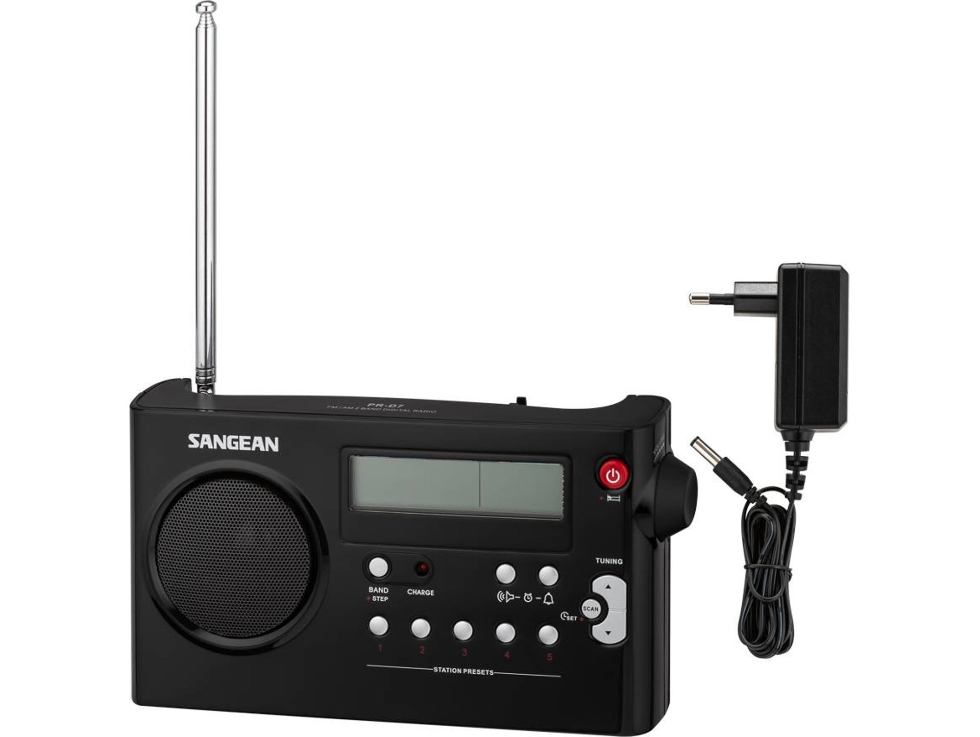 Sangean PR-D7 BK fashion AM/FM Portable Radio