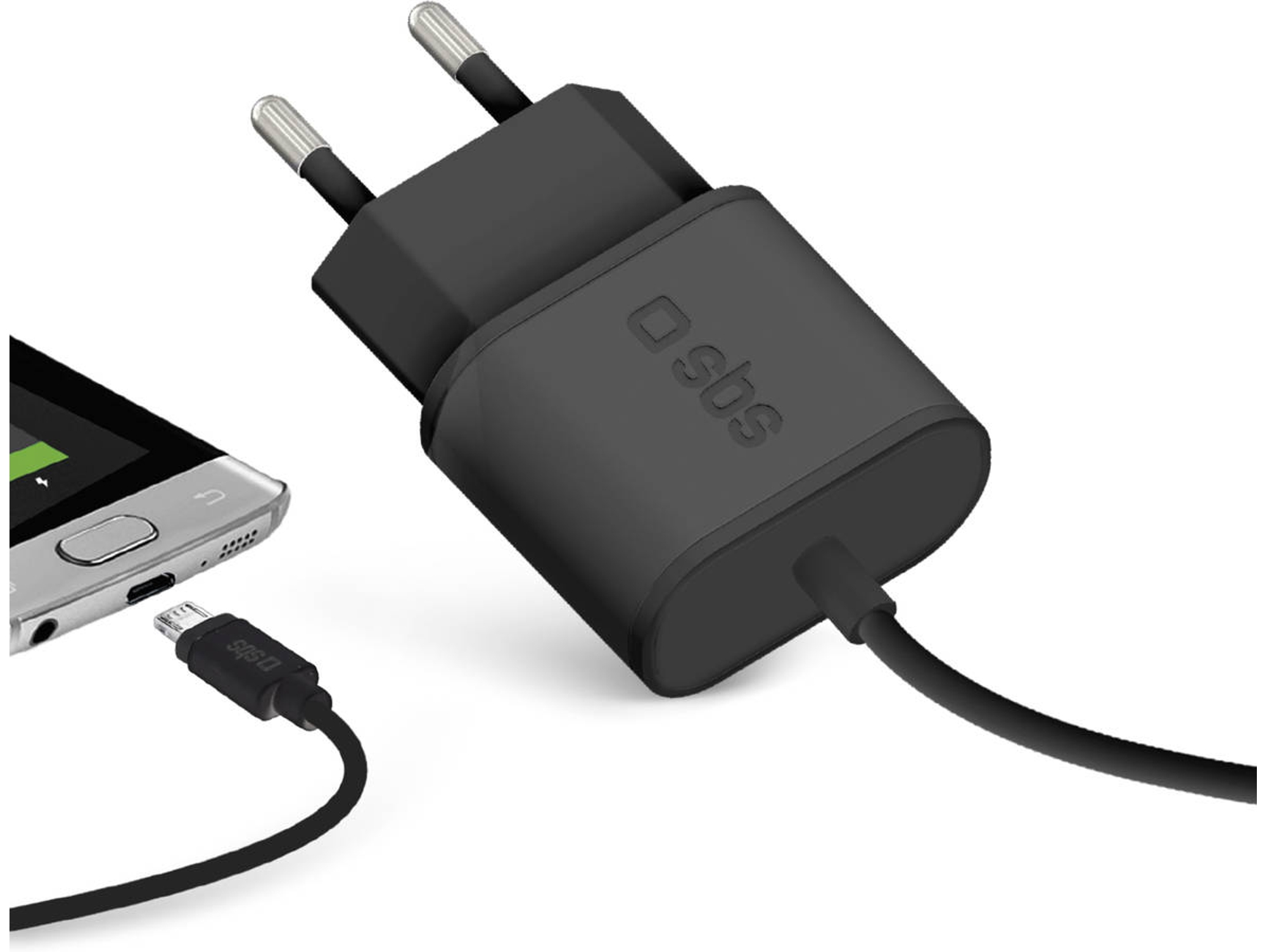 Cargador SBS Micro USB Standard Negro