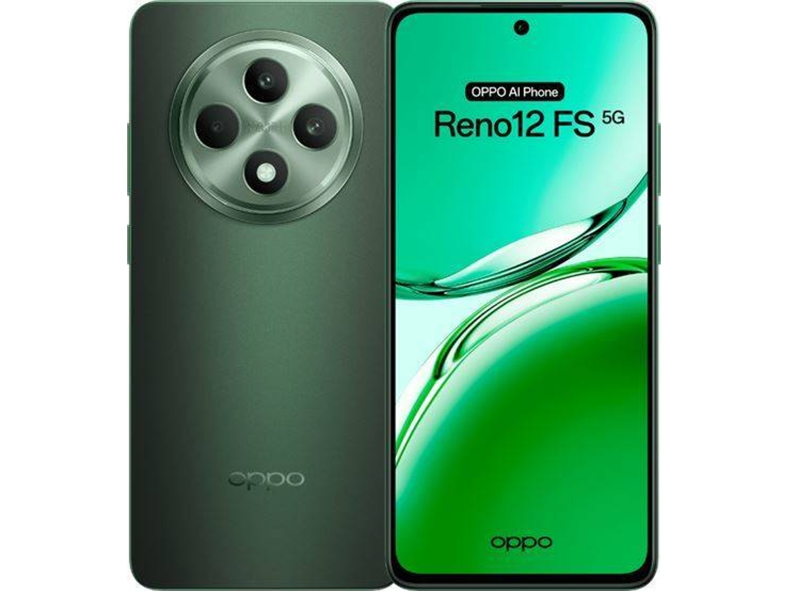 Smartphone OPPO Reno 12F (6,67" - 8 GB - 256 GB - Verde) + Cargador 45W Blanco