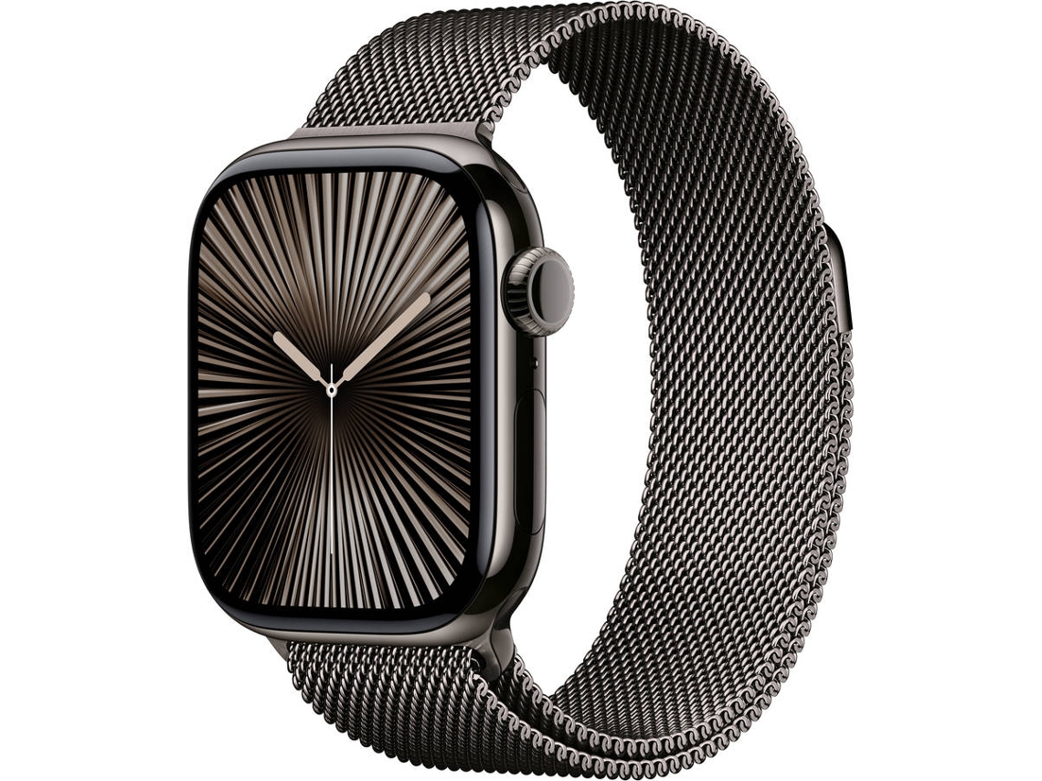 APPLE Watch Series 10 GPS + Cellular 42mm Titanio Pizarra con Correa Loop Milanese Pizarra
