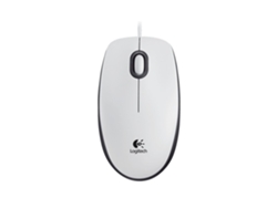 Ratón LOGITECH M100 (Cable USB - Casual - 1000 dpi - Blanco)